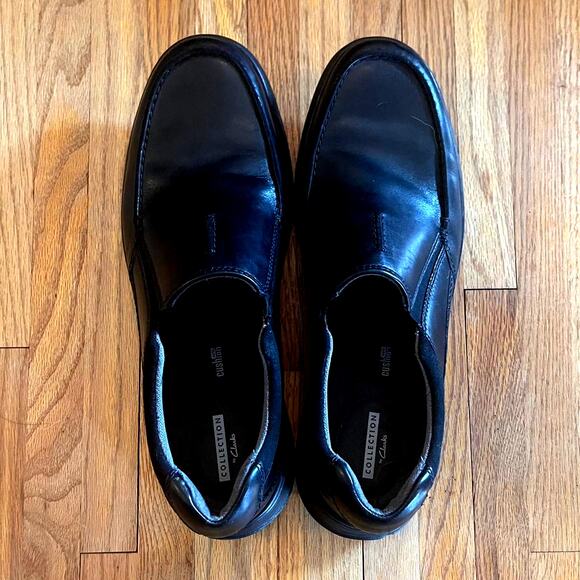 Clarks Leather Loafers, Sz 10 Slip On Shoes, Cushion Support, Academia Basics main image 5